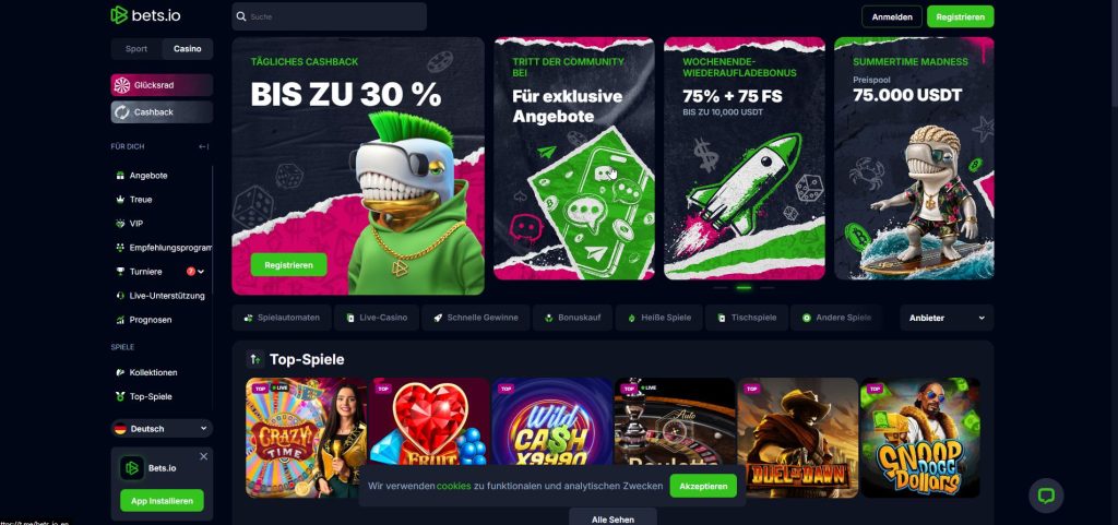 Der hochmoderne Handelsraum einer Krypto-Börse der Zukunft: Bets.io umgibt den Spieler mit holografischen Tickerbändern und blitzschnellen Transaktionen in einer Atmosphäre aus purer High-Tech-Finanzmacht