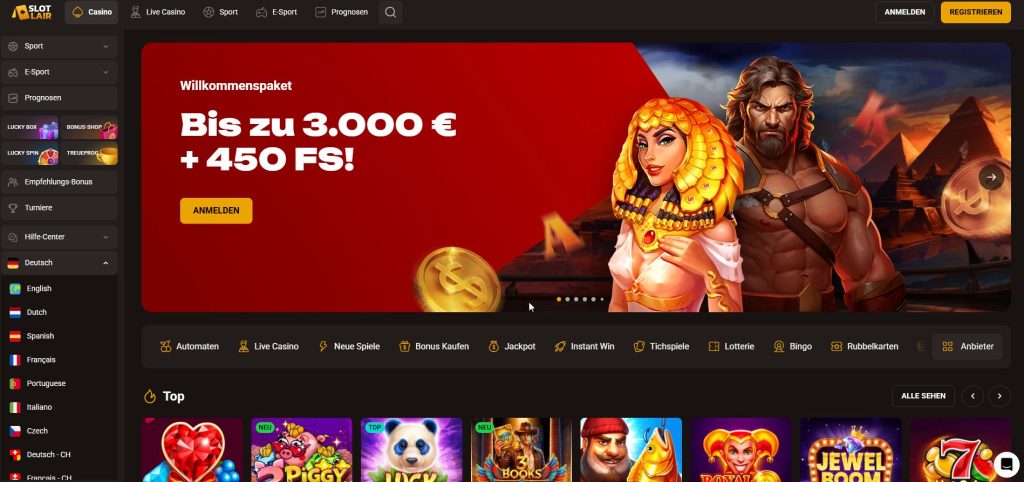 Die geheime Werkstatt eines exzentrischen Uhrmachers: Slotlair tickt und dampft zwischen Zahnrädern aus Messing, wo jeder Spielautomat ein mechanisches Meisterwerk mit verborgenen Fächern für den Jackpot ist