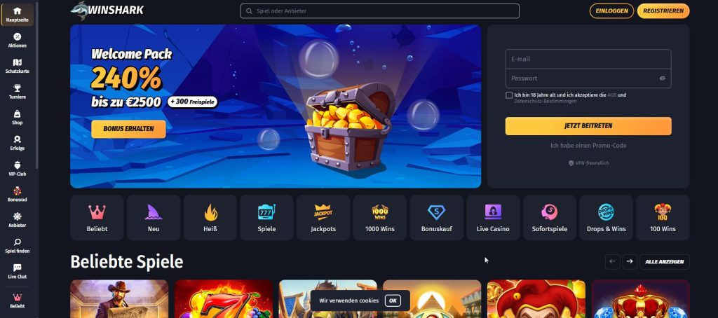 Ein Glasbodenboot über einem leuchtenden Korallenriff: Winshark gleitet elegant über die digitalen Tiefen, während unter den Spielern bunte Fischschwärme und fette Beute vorbeiziehen